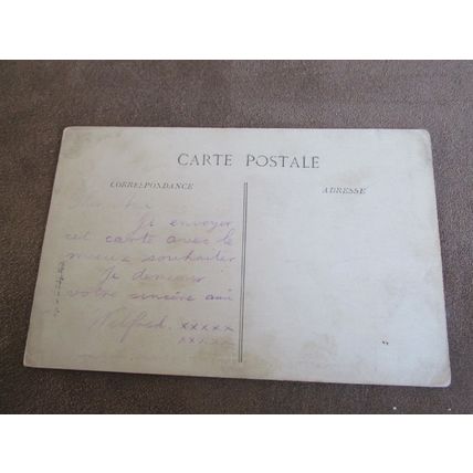 1914 Postcard - World War 1 Artillery Damage, House ruins