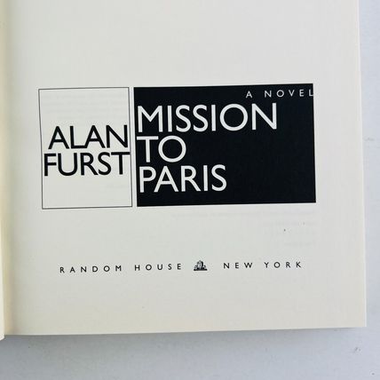 Alan Furst Blood Of Victory & Mission To Paris Spy WWII Thriller Hardcover Book