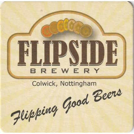 BEER MAT - FLIPSIDE BREWERY - FLIPPING GOOD BEERS - (Cat No 001) - (2012)