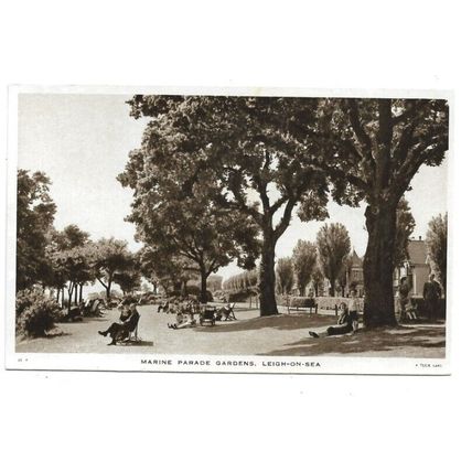 Marine Parade Gardens, Leigh-On-Sea, Essex, Postcard.