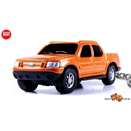 KEYCHAIN ORANGE FORD EXPLORER SPORT TRAC CUSTOM Ltd Ed. ❤️GREAT GIFT❤️