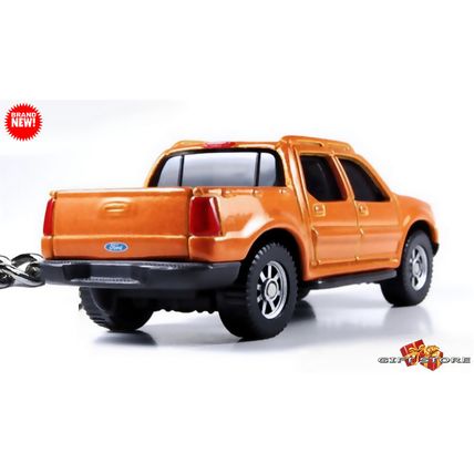 KEYCHAIN ORANGE FORD EXPLORER SPORT TRAC CUSTOM Ltd Ed. ❤️GREAT GIFT❤️