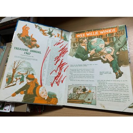 1966 "TREASURE ANNUAL 1967" ILLUSTRATED HARDBACK BOOK (P4)
