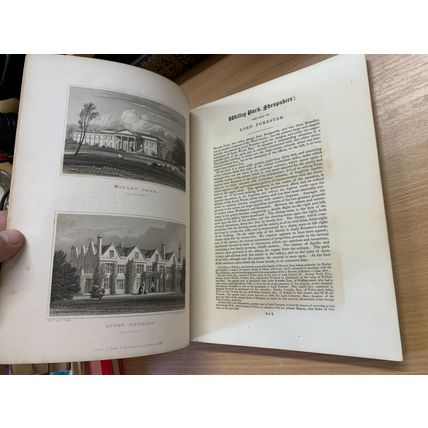 ANTIQUE "JONES' VIEWS OF THE SEATS MANSIONS CASTLES OF NOBLEMEN" BOOK (P5)