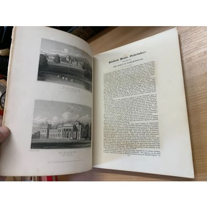 ANTIQUE "JONES' VIEWS OF THE SEATS MANSIONS CASTLES OF NOBLEMEN" BOOK (P5)