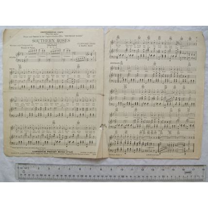 1936 Southern Roses theme song, piano, accordion, banjo, guitar