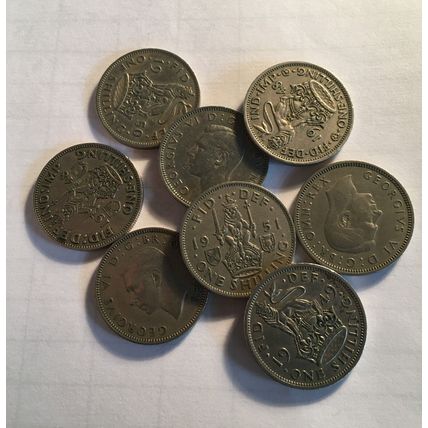 Great Britain/UK 1947 - 1951 - George VI Cupro-Nickel Shillings - Select by Date