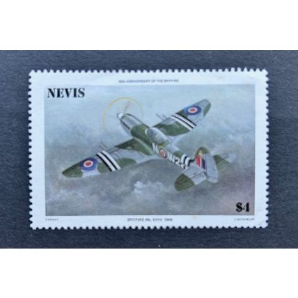 Nevis Stamp 1986 MNH SG 375 Supermarine Spitfire