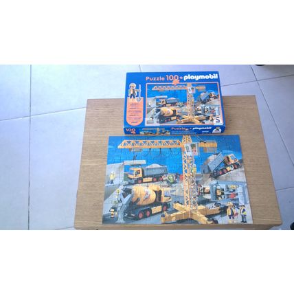 PLAYMOBIL PUZZLE: BUILDING SITE Jigsaw Puzzle (100 Piece) Schmidt (2004)