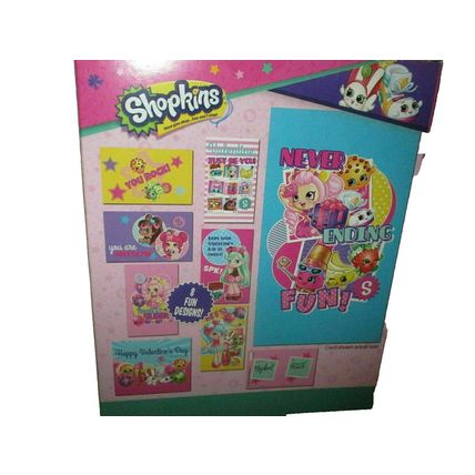 Shopkins 32 Valentines Cards With 8 Fun Designs