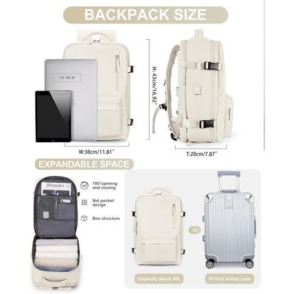Carry on Backpack for Women, Airline Approved Large Travel Backpack Flight Appro