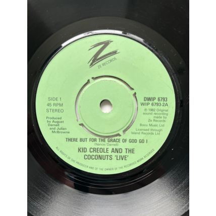 KID CREOLE - THERE BUT FOR THE GRACE OF GOD GO I (UK 7" VINYL, 1982)