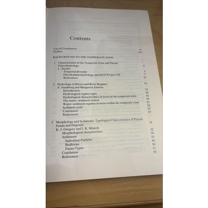 Temperate Palaeohydrology - fluvial processes in the temperate zone... 1991 HBK