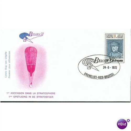 Belgium FDC 1972 - SG 2283 - 1re Ascension Dans La Stratosphere