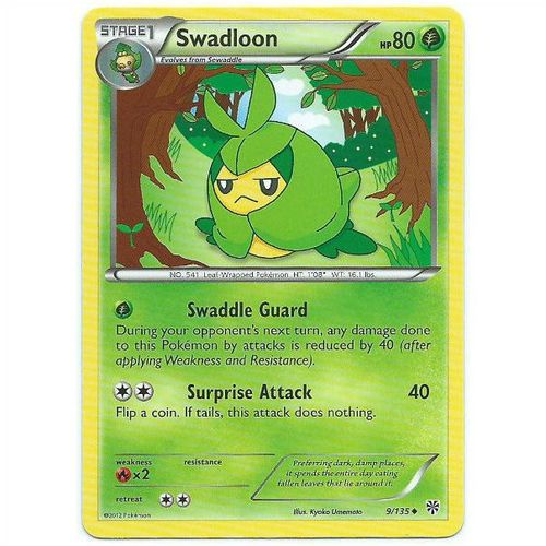 Pokemon Black & White Plasma Storm - #9/135 - Swadloon