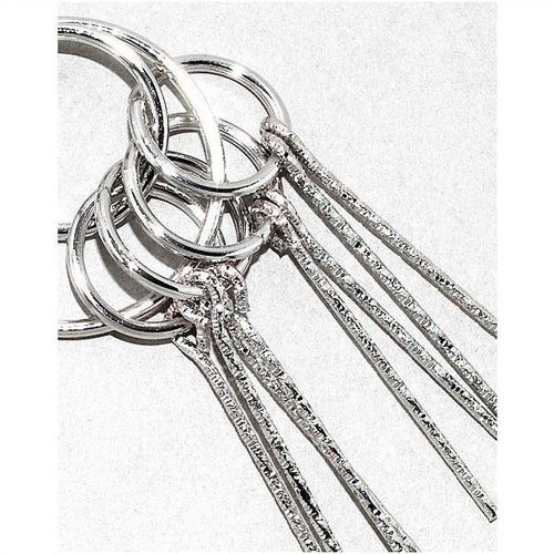 85mm Hoop SilverTwist Spike Dangle Hook Earrings Jewellery 1533