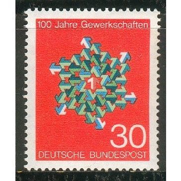 Germany 1968 - SG1472 - Centenary Of German Trade Unions (unused)
