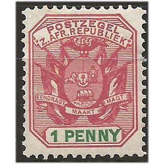 Transvaal 1896 SG217 1d Rose Mounted Mint . .. .