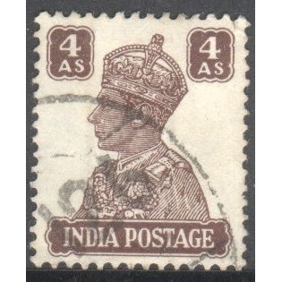India 1940 - SG 273 - KGV1 4a brown - used 5
