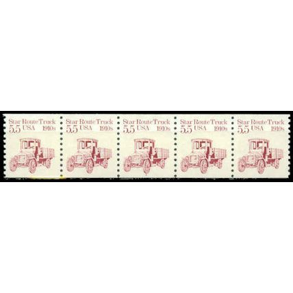 2125 5.5c Star Route Truck Very Fine MNH Dry Gum PNC 1/5 P0034