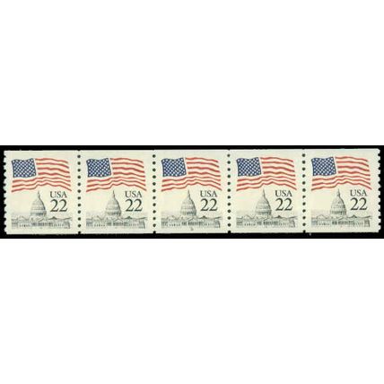 2115a 22c U.S. Flag Very Fine MNH PNC 8/5 P0573