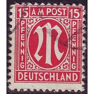 GERMANY Alliiert AmBri [1945] MiNr 0008 ( O/used )