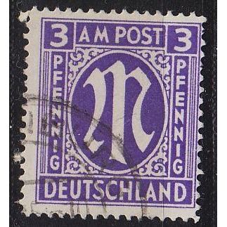 GERMANY Alliiert AmBri [1945] MiNr 0010 G ( O/used ) [01]