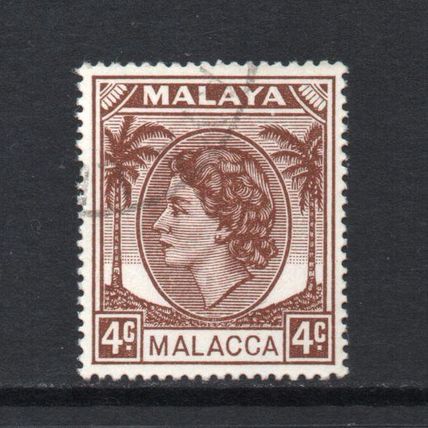 Malaysia (Malacca) - 1954-57 - 4c Brown (sg25) Used