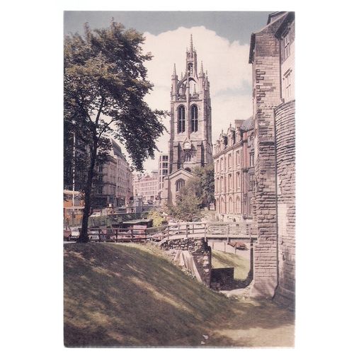 ST. NICHOLAS' CATHEDRAL, NEWCASTLE UPON TYNE unused vintage postcard =