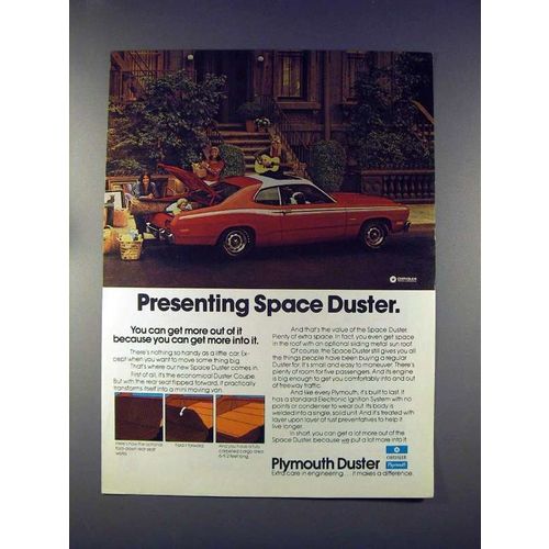 1972 Plymouth Space Duster Car Ad - Presenting!