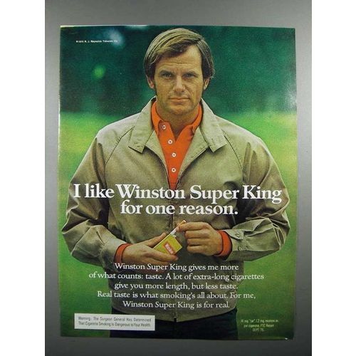 1976 Winston Super King Cigarette Ad - I Like