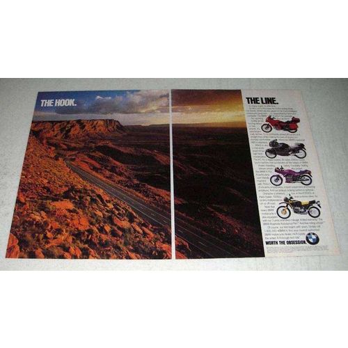 1991 BMW K100LT, K1, K75S and R100Gs Motorcycles Ad