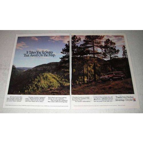 1991 Jeep Cherokee Laredo Ad - Aren't On Map