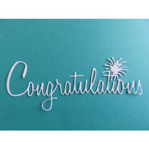 6 x Sheena Douglass Die Cuts Congratulations