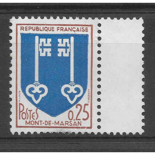France 1966 mont-de-marsan - 0,25 France stamp unused