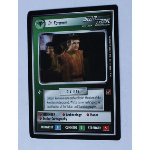 Star Trek CCG: Blaze of Glory # Dr. Koramar (A) 1999 decipher