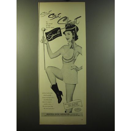 1950 Spun-Lo Lingerie Ad - Strut Strut Strut