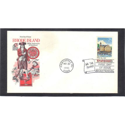 FDC Artmaster 2348 25c Rhode Island (Cachet-U/A) CV41276