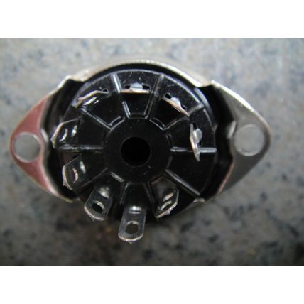 One NOS B9A Chassis Mount, Plastic, Valve / Tube Socket