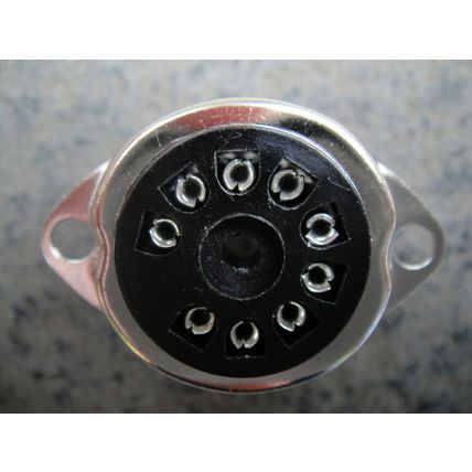 One NOS B9A Chassis Mount, Plastic, Valve / Tube Socket