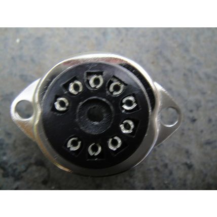 One NOS B9A Chassis Mount, Plastic, Valve / Tube Socket