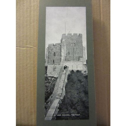 THE KEEP, ARUNDEL, Sussex unused antique PANORAMIC postcard by Photochrom #