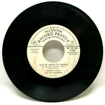 Morton Gould Fanny Why Be Afraid To Dance from Musical Fanny White Promo (S2A)