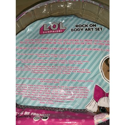 LOL Suprise Rock On Body Art Set