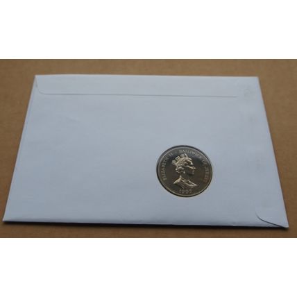1997 Golden Wedding Anniversary 1947-1997 Jersey £5 Pounds + First Day Cover