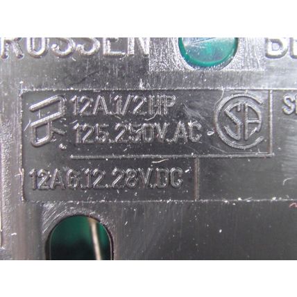 Green Neon Mains Switch Made In France NOS Beautifully Styled Can't See The Amp?