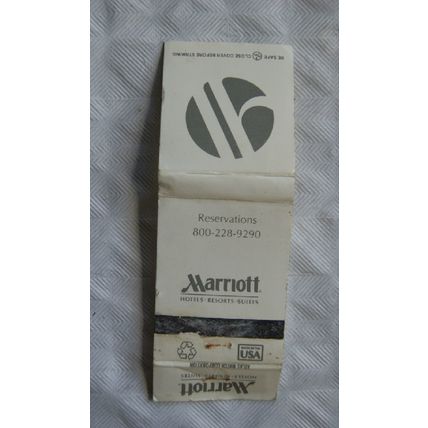 Matchbook Cover Marriott Hotels, Resorts, Suites