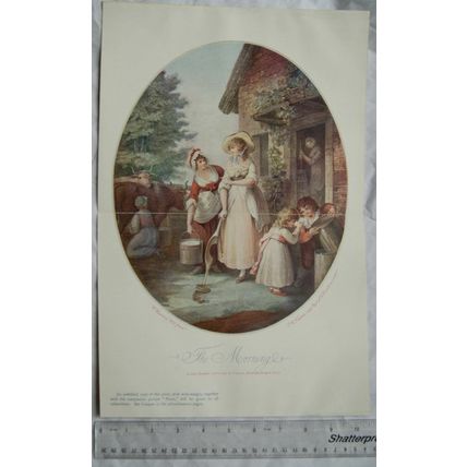 1902 illustration: The Morning by W. Hamilton, 1796