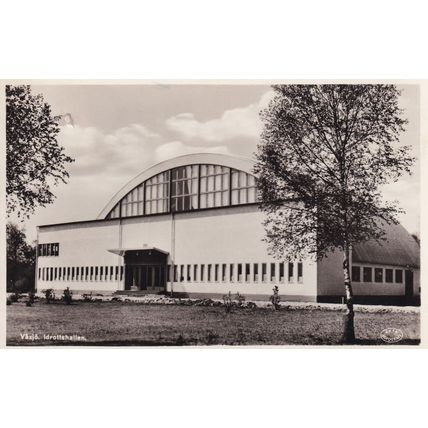Vaxjo Idrottshallen Sweden Swedish Sports Centre WW2 Postcard