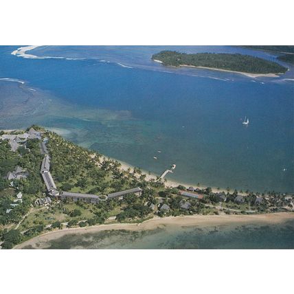 Fijian Hotel Viti Levu Resort Fiji Aerial Postcard